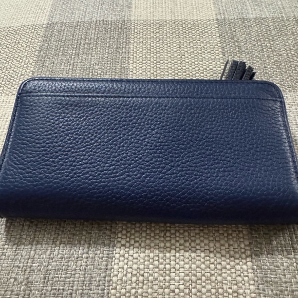 Kate Spade Navy Blue Leather Wallet - Picture 2 of 4
